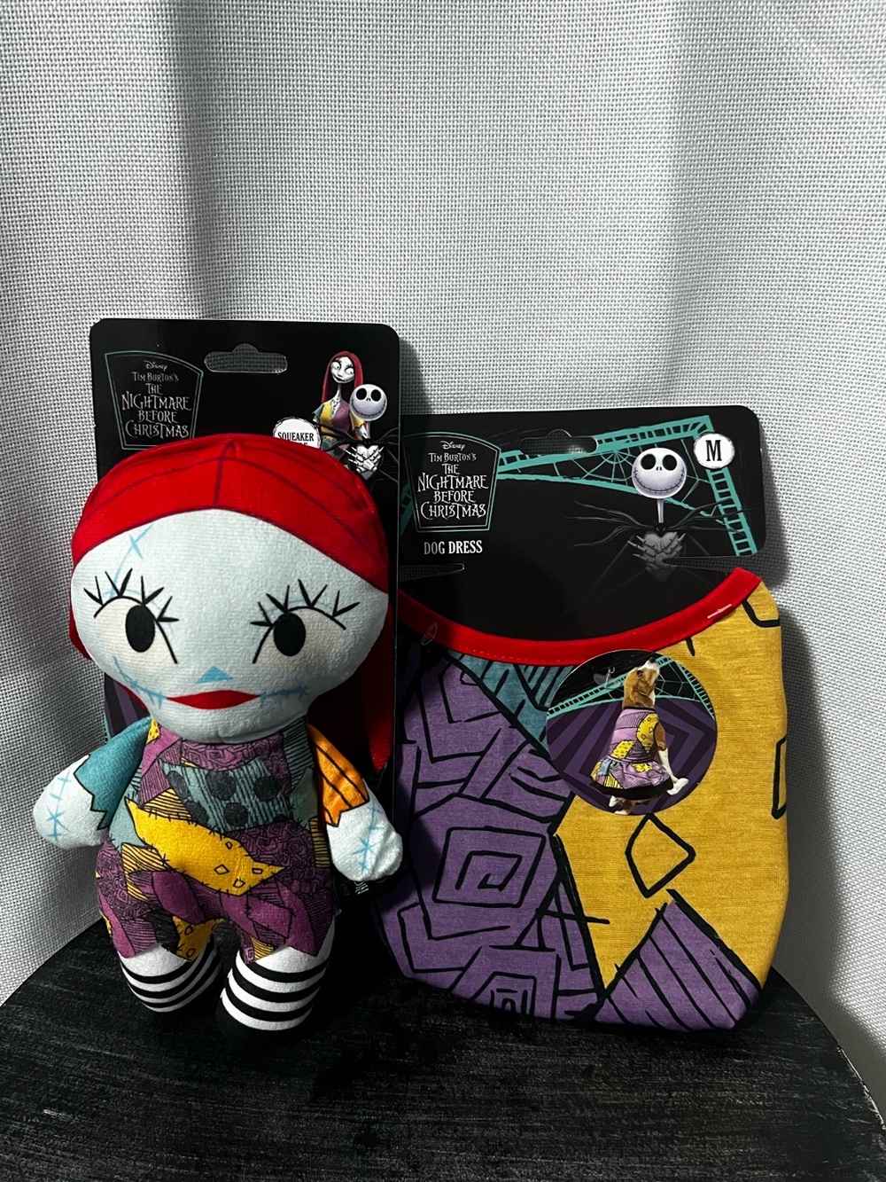 NIGHTMARE BEFORE CHRISTMAS SALLEY PET DOG TOY & DRESS HALLOWEEN Size M